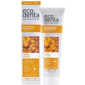 Ecodenta Fehérítő fogkrém borostyánkivonattal 100ml