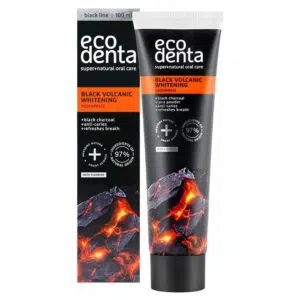 Ecodenta Fehérítő fogkrém SZÉNNEL ÉS VULKÁNI ÁSVÁNYOKKAL 100ml