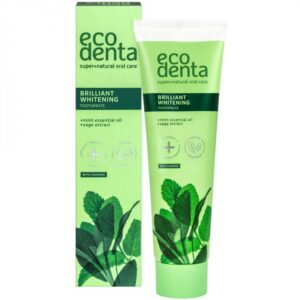 Ecodenta Fehérítő fogkrém mentával és zsályával 100ml (Brillant Whitening)