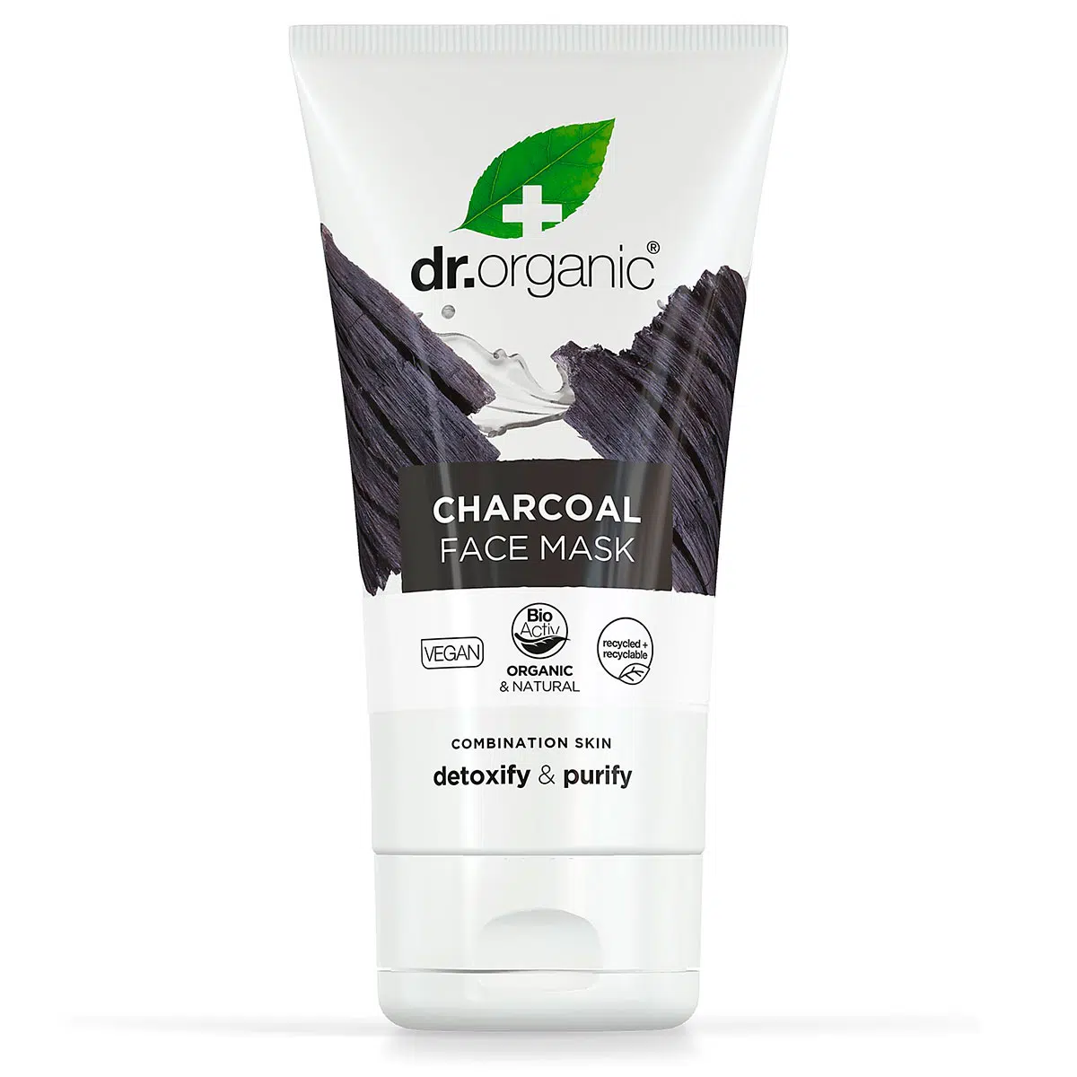 Dr.Organic Charcoal Pórustisztító arcmaszk aktív szénnel 125ml
