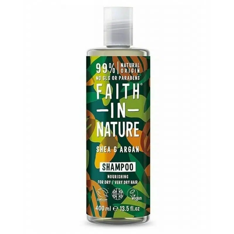 Faith in Nature sampon shea vaj és argán olaj 400ml