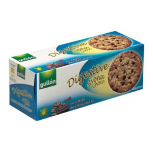 Gullon digestiv zabpelyhes korpás keksz étcsokoládéval 425g