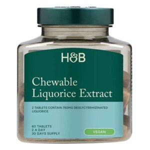 H&B Édesgyökér (Liquorice) rágótabletta 760 mg 60db
