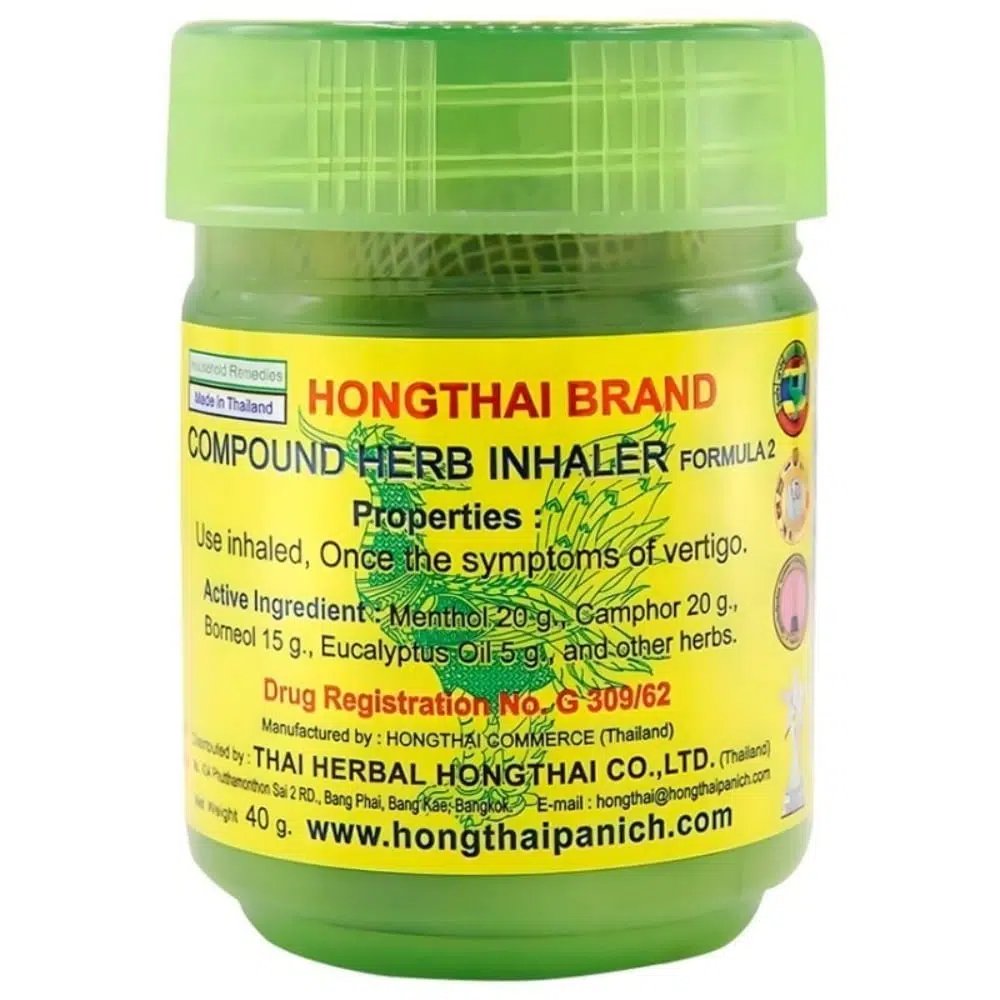 HONGTHAI Gyógynövényes Inhalátor -Világos zöld (Madaras)