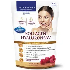 Interherb Kollagén&Hyaluronsav Porcépítő italpor NÁDCUKORRAL Vadmálna 400g