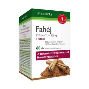 Interherb Fahéj extratum 200mg kapszula +króm 60db