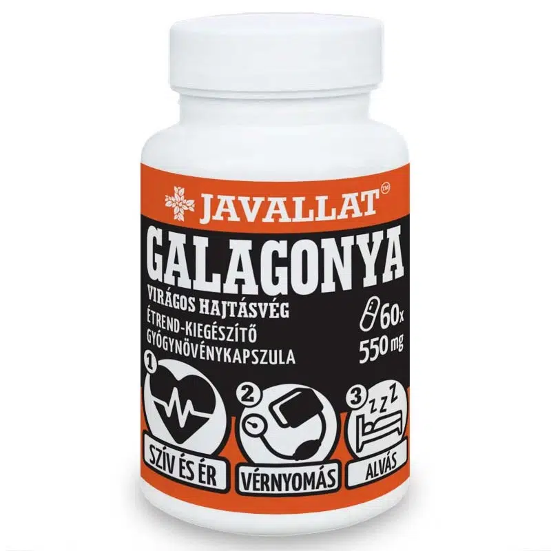 Javallat Galagonya virágos hajtásvég kapszula 60db