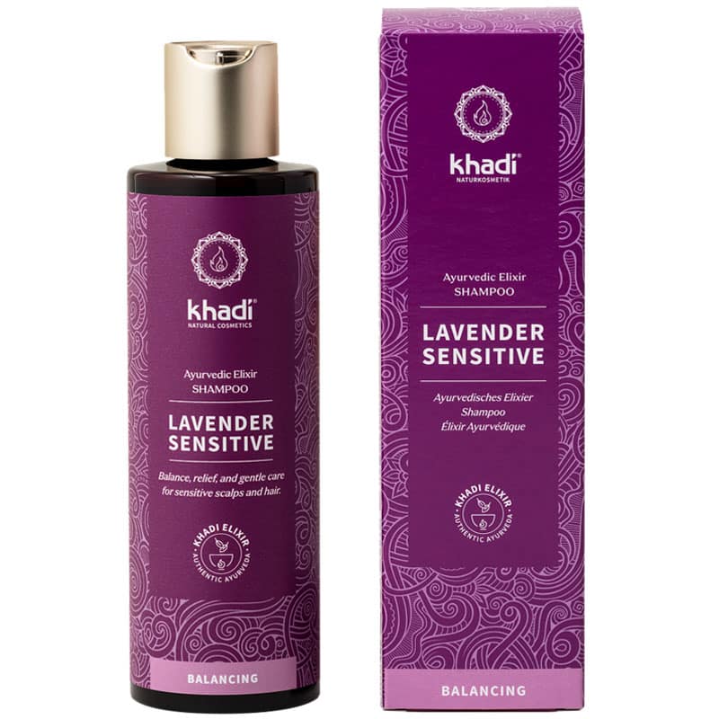 Khadi Levander Sensitive sampon ayurvédikus elixírrel 200ml