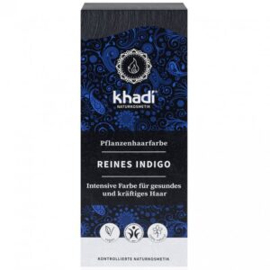Khadi Hajfesték por Kékesfekete - 100% Indigó 100g