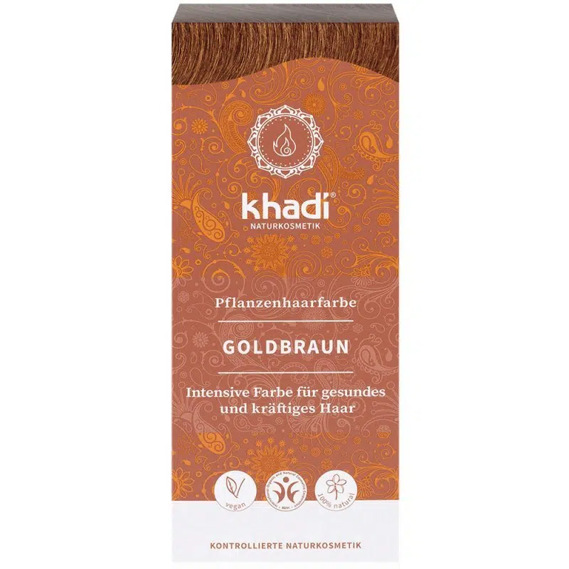 Khadi Növényi hajfesték - aranybarna 100g