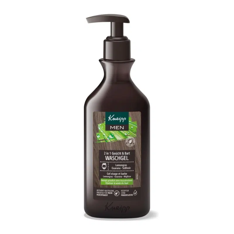 Kneipp MEN - 2 in 1 szakáll&arctisztító gél 250ml