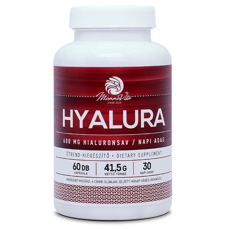 Mannavita Hyalura 600 mg Hialuronsav + Kollagén kapszula 60db