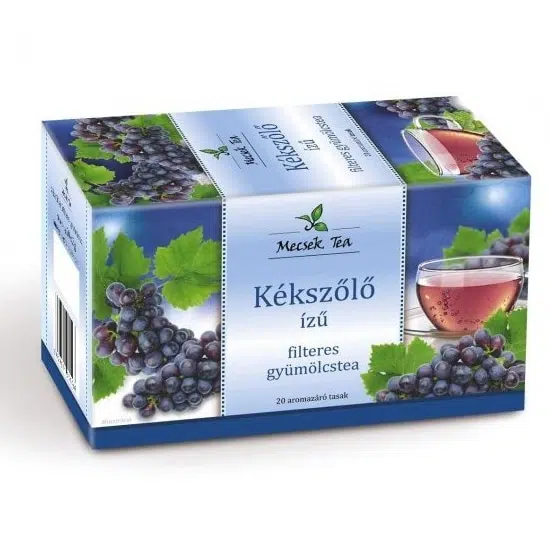 Mecsek Kékszőlő ízű tea filteres