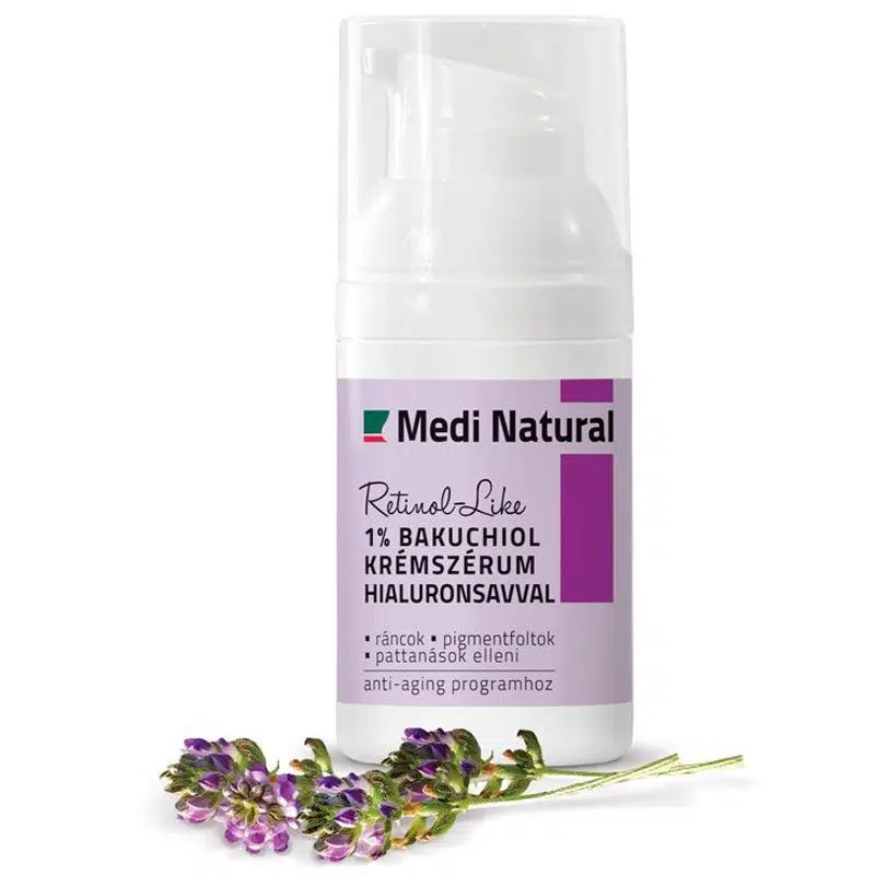 Medinatural Retinol-Like | 1% Bakuchiol krémszérum Hialuronsavval 30ml