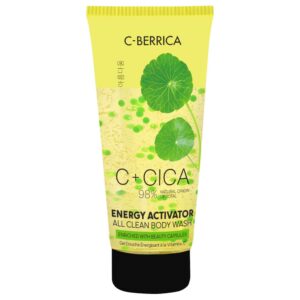 Natura Siberica C-Berrica C + CICA Energetizáló tusfürdő centellával és homoktövissel 200ml