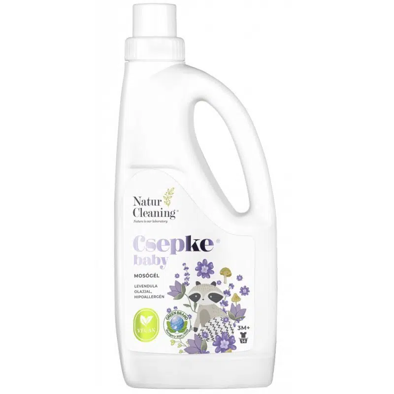 NaturCleaning Csepke Baby mosógél levendula olajjal 3m+ 1 liter