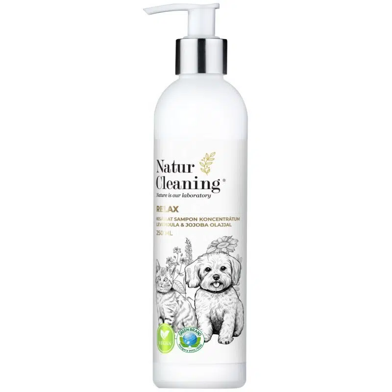 NaturCleaning Relax Kisállat sampon koncentrátum levendula & jojoba olajjal 250ml
