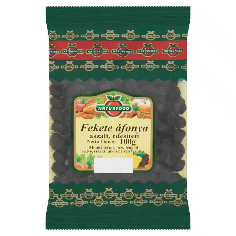 Naturfood aszalt fekete áfonya 100 g