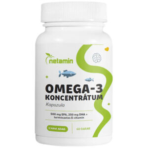 Netamin Omega-3 koncentrátum kapszula E-vitaminnal  60db
