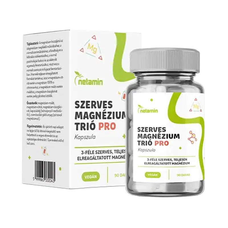 Netamin Szerves Magnézium Trió PRO kapszula 90db