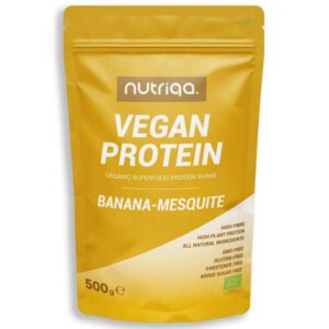 Nutriqa Bio Banán-Mesquite Vegán Proteinmix 500g