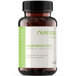 Nutriqa Brain Boost Pro 60db kapszula (Mentális Fókusz)