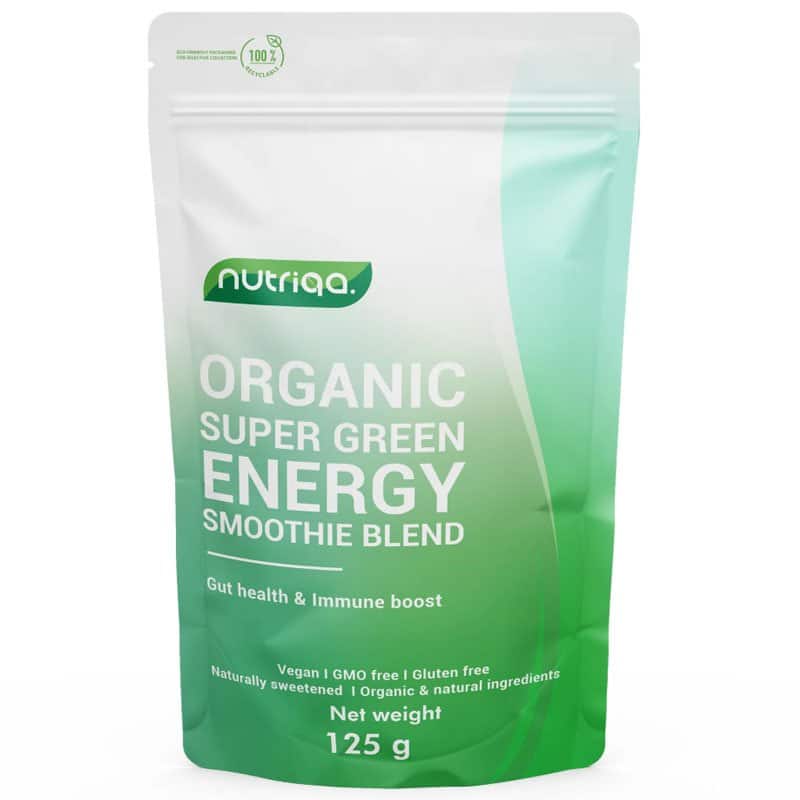 Nutriqa Super Green Energy (Bio Szuper-Zöld Energia) 125g