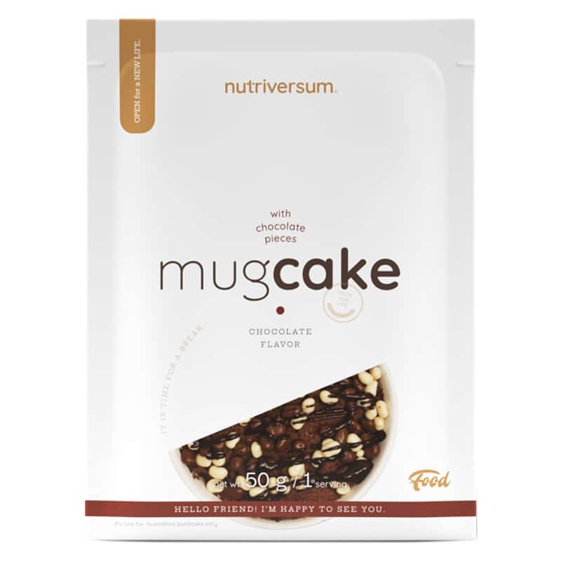 Nutriversum FOOD- MUGCAKE chocolate - chocolate chips 50 g