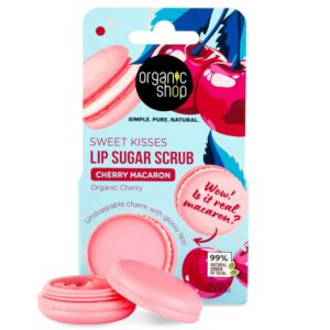 Organic Shop “Cseresznyés macaron” cukros ajakradír bio cseresznyével 10ml