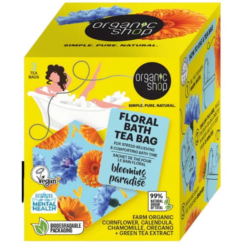 Organic Shop "Floral Bath" fürdőfilter virágokkal 3db