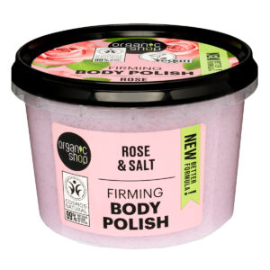 Organic Shop Frissítő/Feszesítő testpolír rózsával és sóval 250ml
