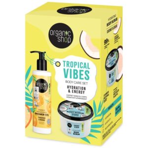 Organic Shop Hidratáló és energetizáló testápoló SZETT “Trópusi hangulat” 250+280ml