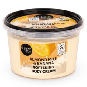 Organic Shop Puhító testápoló krém mandulatejjel és banánnal 250ml