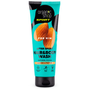Organic Shop Sportolás utáni sampon és tusfürdő mandulával és fehérjével 200ml