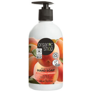 Organic Shop Tápláló folyékony szappan rózsával és őszibarackkal 500ml