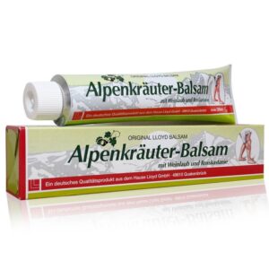 Original LLOYD Balsam Alpenkrauter-Balsam vörösszőlőlevéllel és vadgesztenyével (zöld doboz) 200 ml