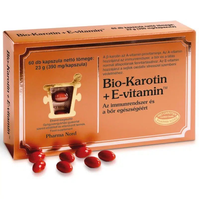 Pharma Nord Bio-Karotin + E-vitamin kapszula 60db