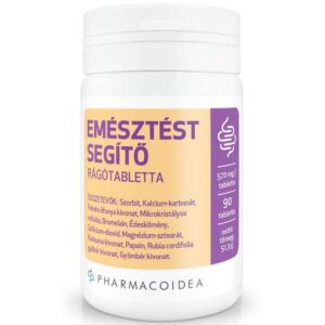 Pharmacoidea Emésztést segítő rágótabletta 90db