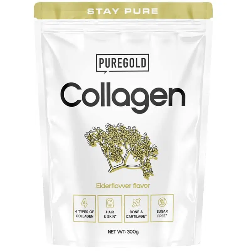 Pure Gold Collagen Marha kollagén tasakos italpor - Eldellover (bodza) 300g