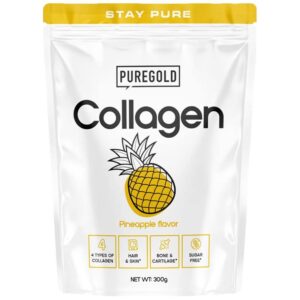 Pure Gold Collagen Marha kollagén tasakos italpor - Pineapple (ananász) 300g