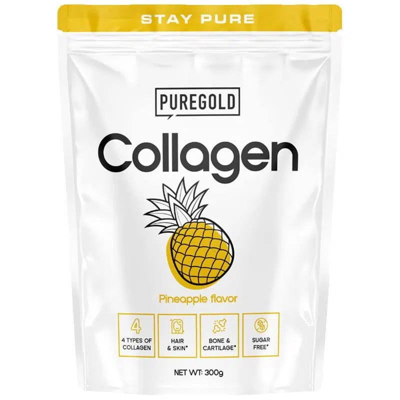 Pure Gold Collagen Marha kollagén tasakos italpor - Pineapple (ananász) 300g