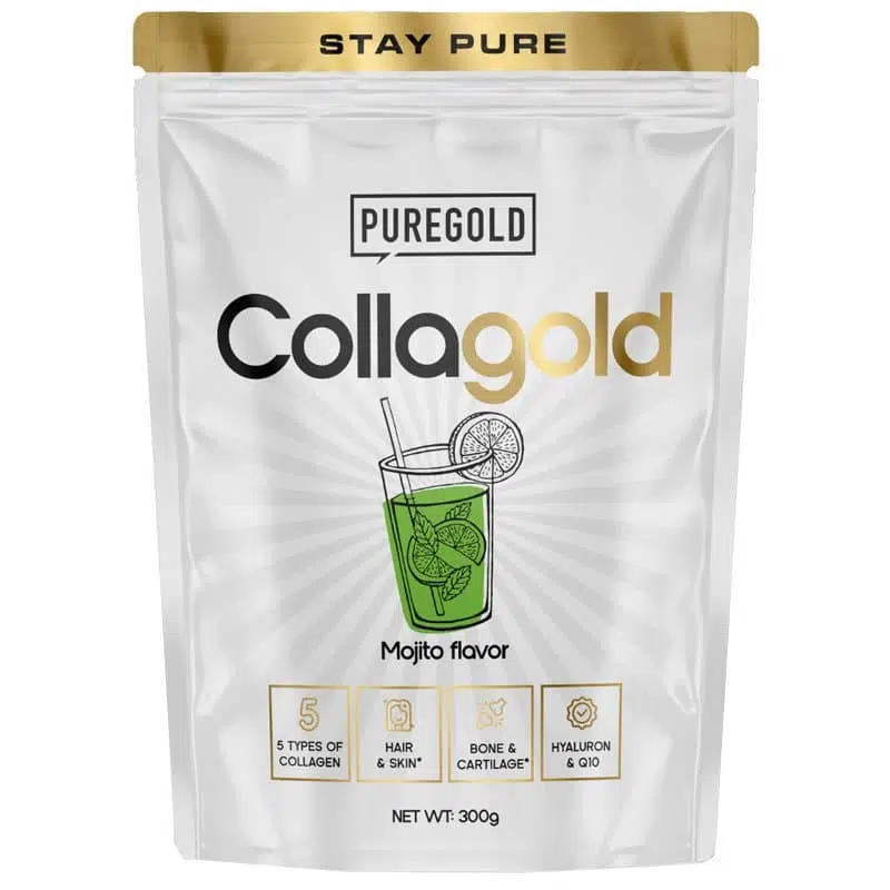 Pure Gold CollaGold Marha és Hal kollagén italpor hialuronsavval (tasakos) - 300g Mojito