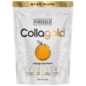Pure Gold CollaGold Marha és Hal kollagén italpor hialuronsavval (tasakos) Orange Juice - 300g