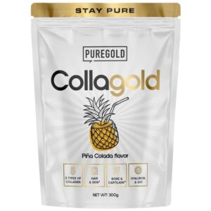 Pure Gold CollaGold Marha és Hal kollagén italpor hialuronsavval (tasakos) Pina Colada - 300g