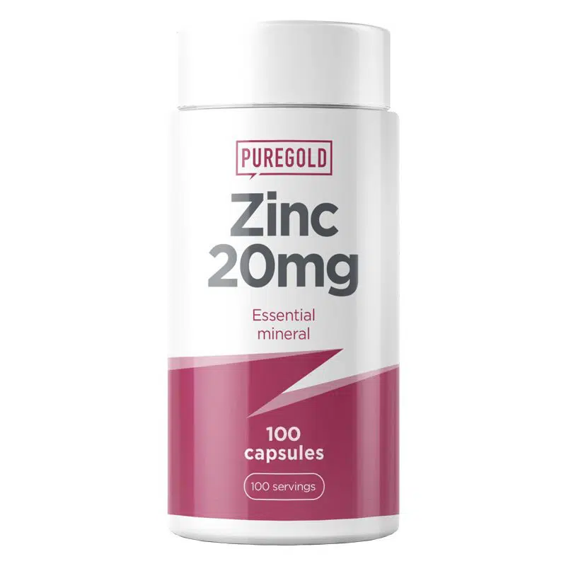 Pure Gold Zinc 20mg étrendkiegészítő tabletta - 100 db