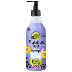 Skin Super Good Bubble Tea "Purple Oolong" frissítő tusfürdő zöld teával és levendulával 500ml