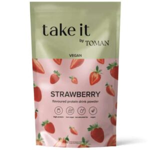 Take it by Toman VEGAN zab fehérje italpor - Eper 450g