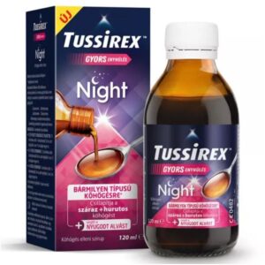 Tussirex köhögés elleni szirup NIGHT 120ml