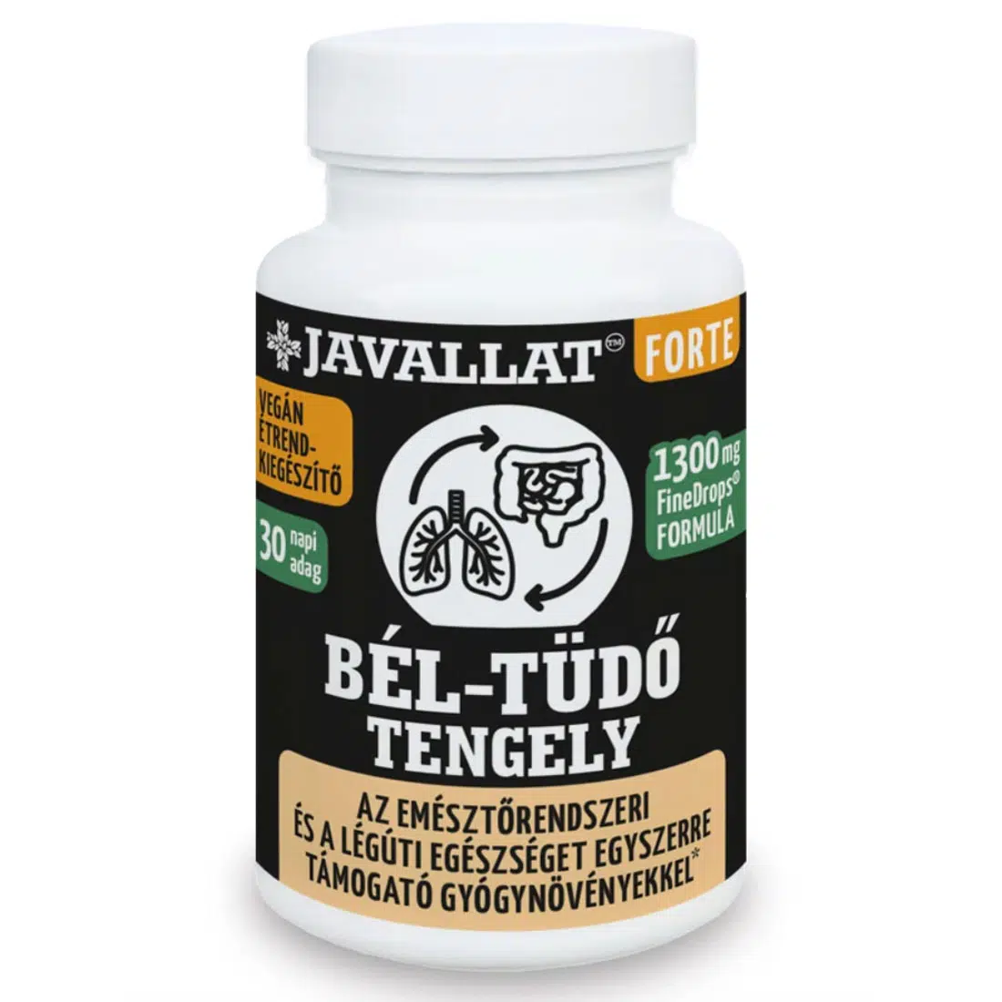 Javallat Forte Bél-tüdő tengely kapszula 60db