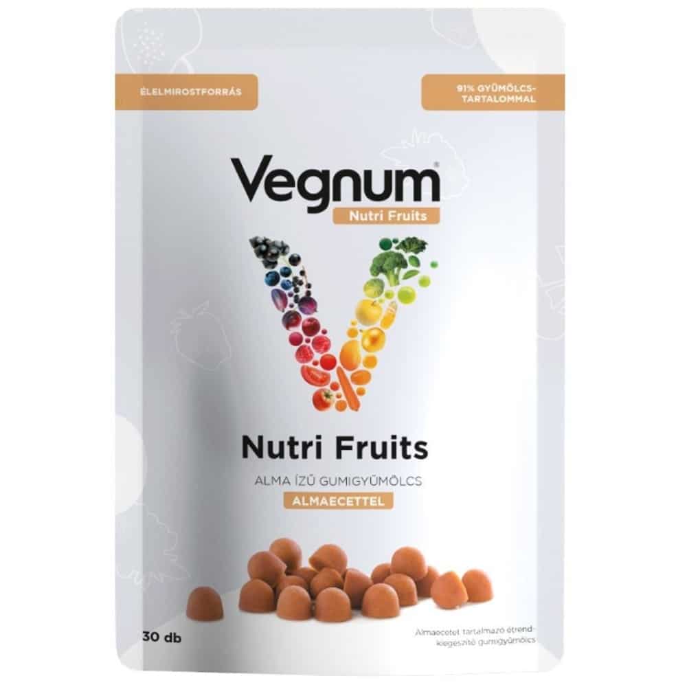 Vegnum Nutri Fruits Almaecettel (alma ízű) 30db